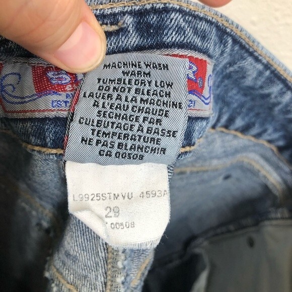 Vintage Silver Jean Capri Pants Denim 29 - Picture 8 of 9